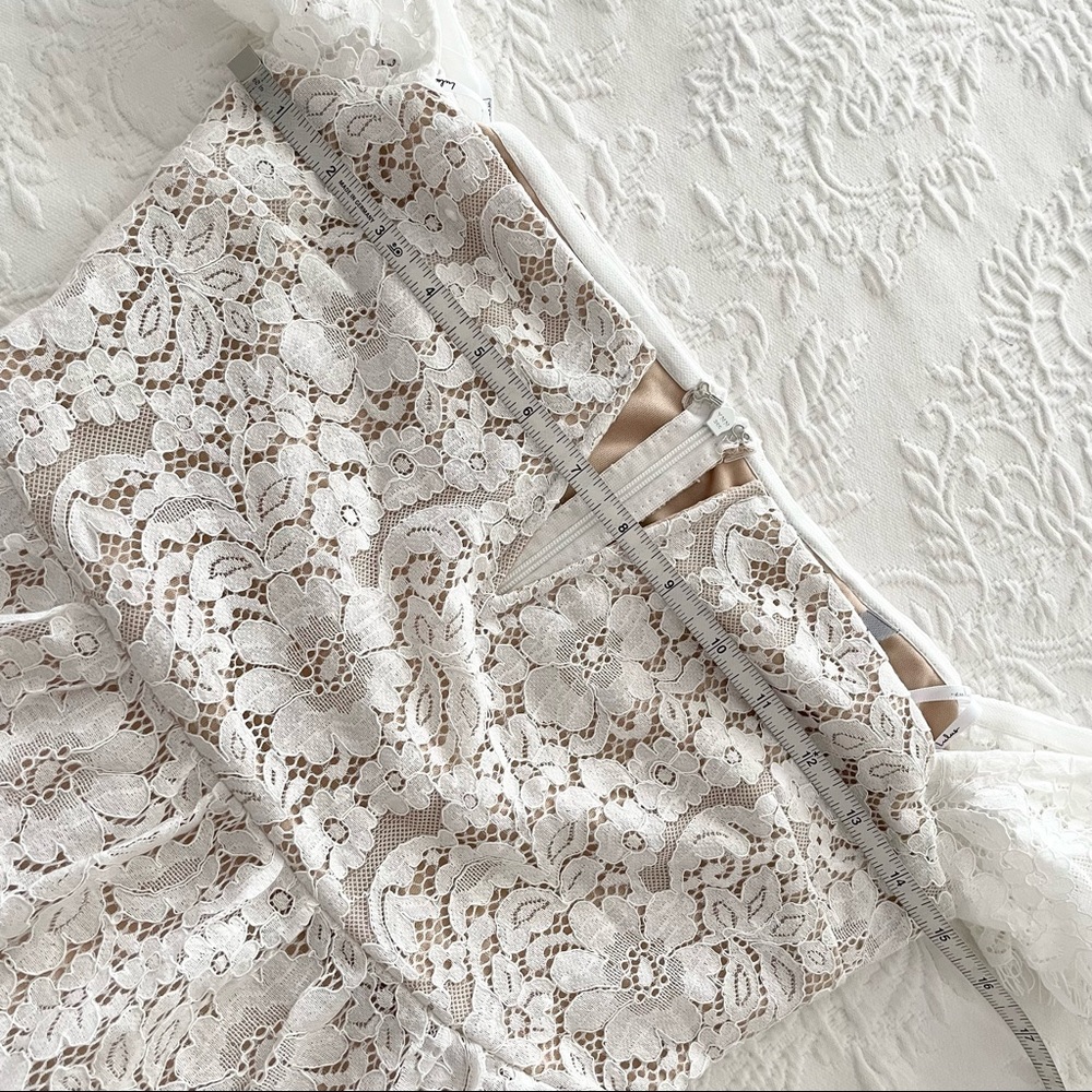 NWOT Lulus Absolutely Stunning White Lace Off-the-Shoulder Midi Dress Small - Picture 8 of 10